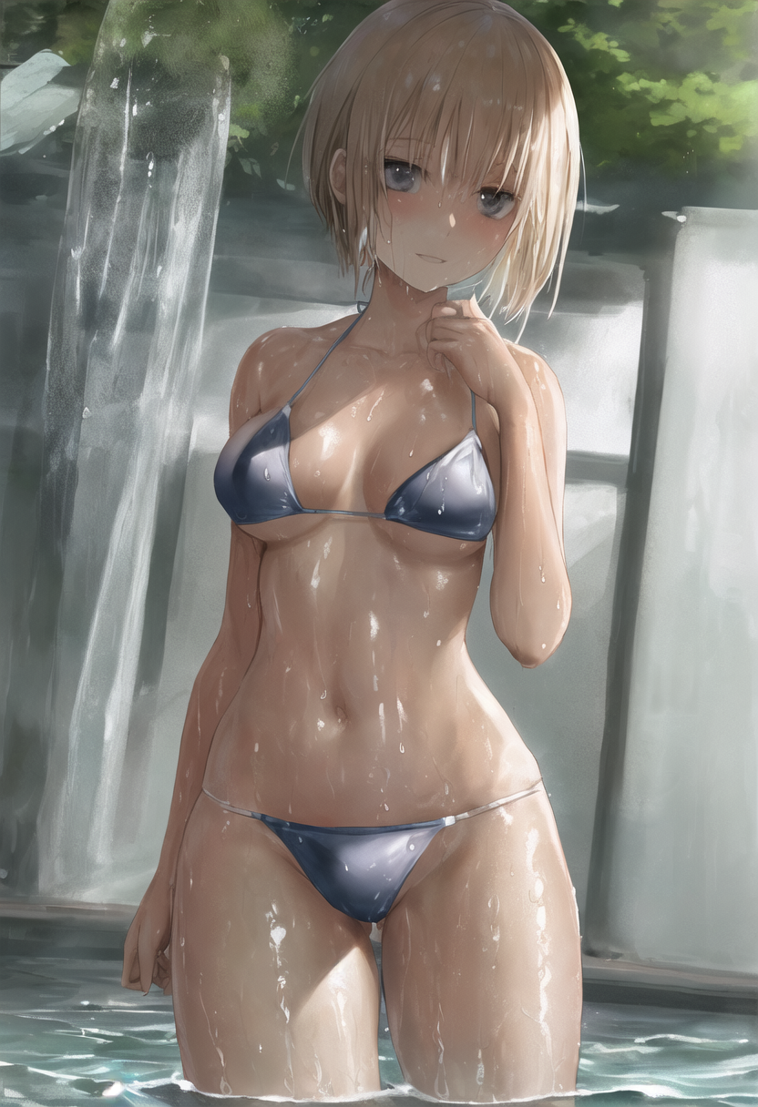 涼しげな水のポートレート #水 #美少女 #涼しい