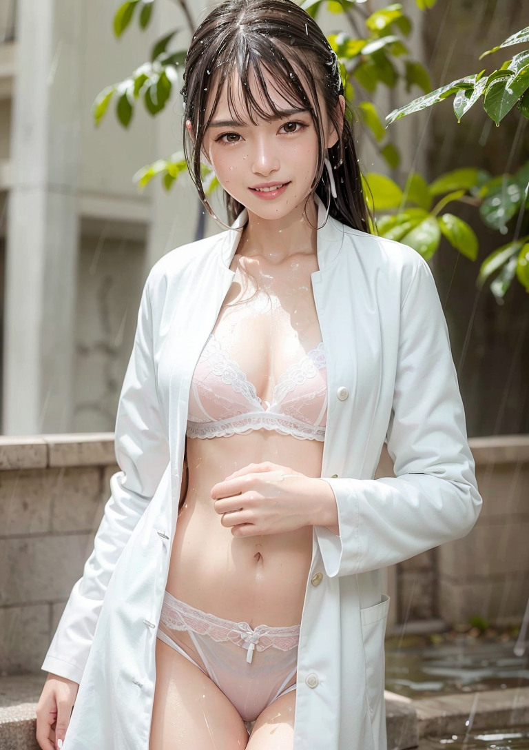 白シャツと笑顔の清楚美少女ポートレート #美少女 #清楚 #屋外
