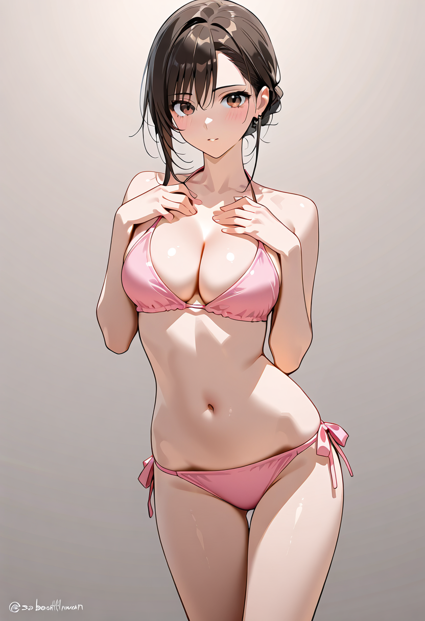 ピンク系ランジェリーの美少女ポートレート #美少女 #ランジェリー #グラビア