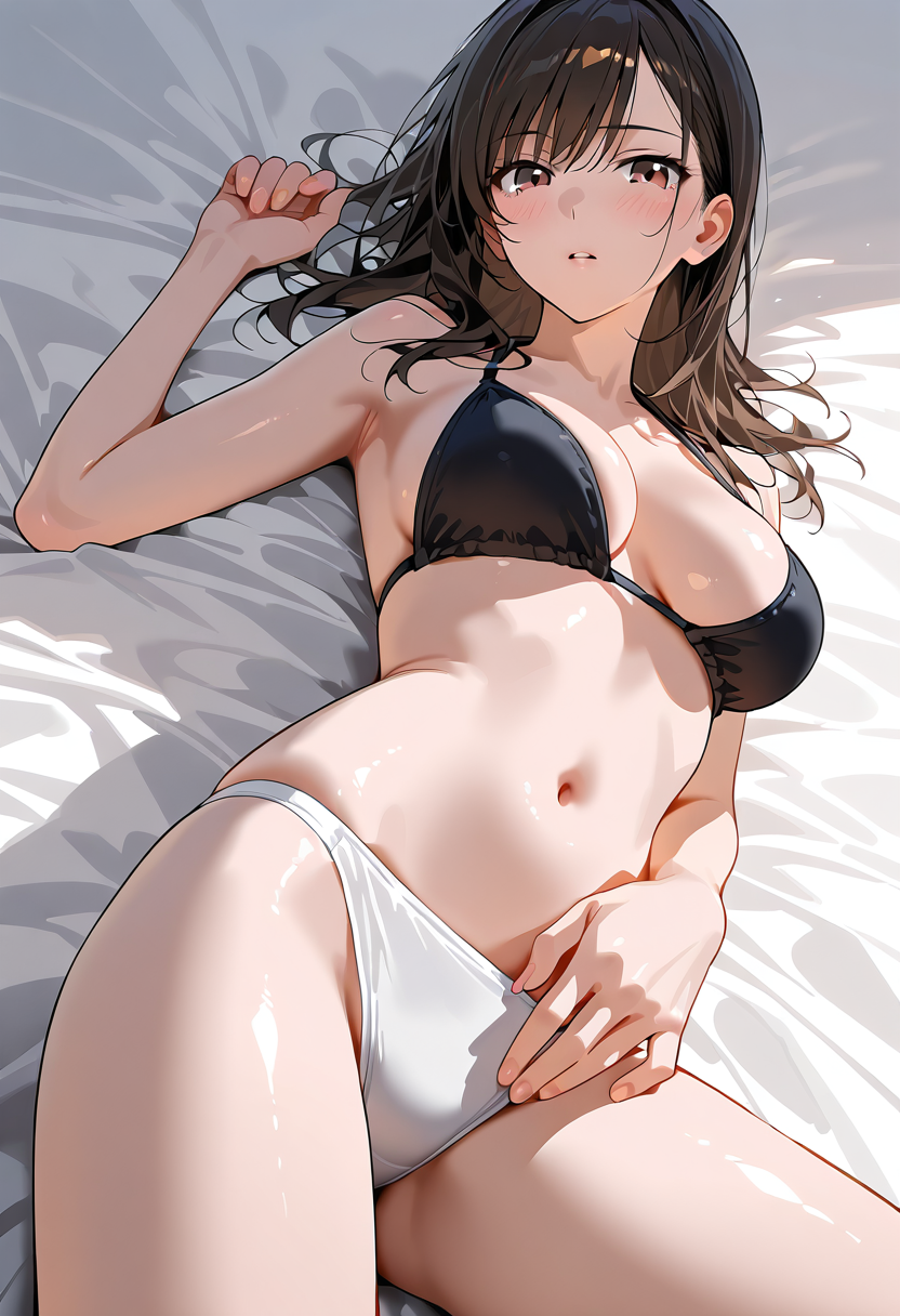 黒と白のランジェリー姿のポートレート #美少女 #ファッション #モデル