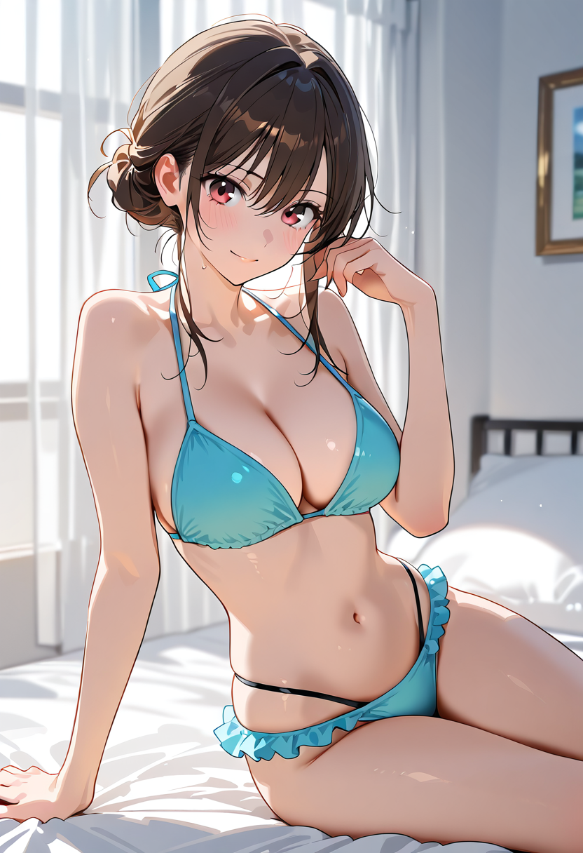 明るい窓辺の水着ポートレート #美少女 #水着 #かわいい