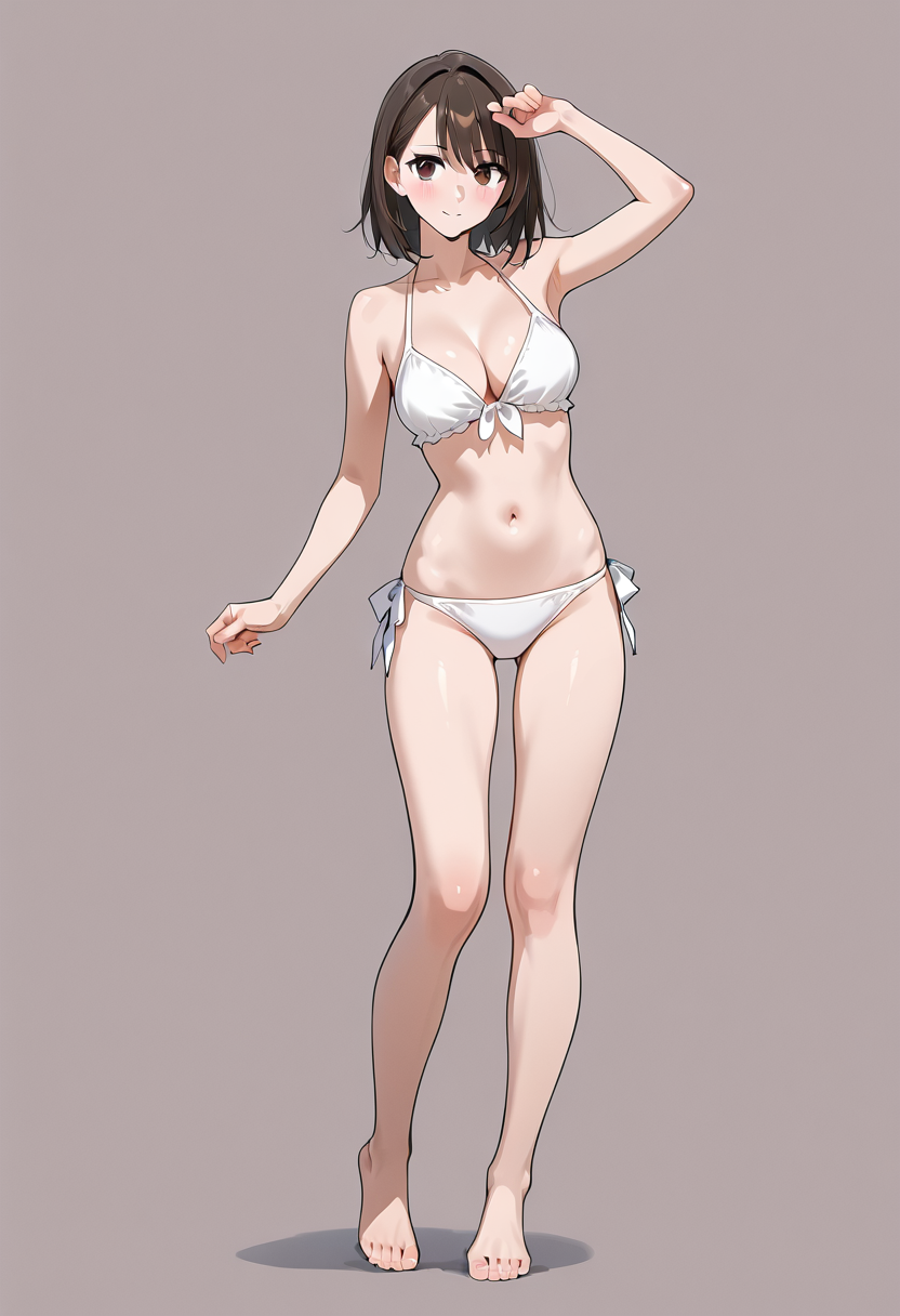 白いビキニの美少女ポートレート #水着 #美少女 #グラビア