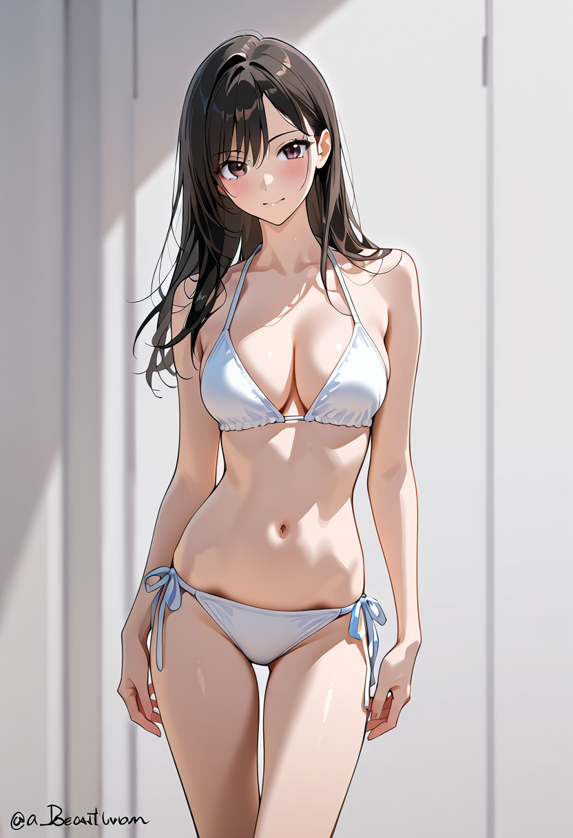 白いビキニの撮影ポートレート #美少女 #水着 #撮影