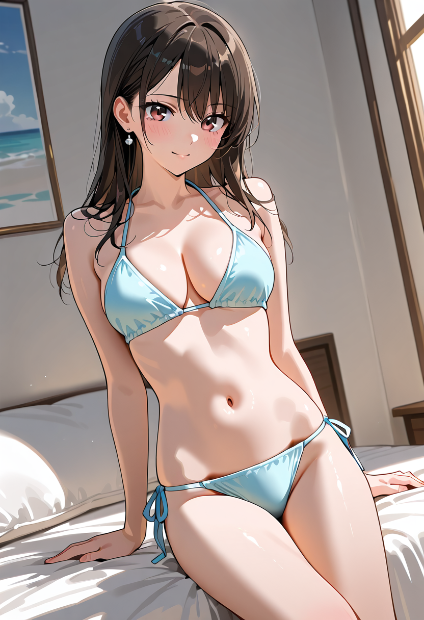 光差し込む室内のポートレート #美少女 #かわいい #下着