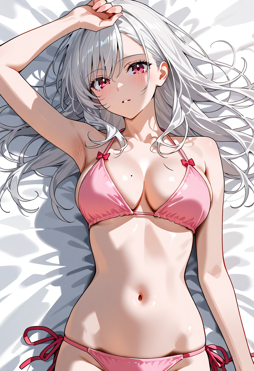 銀髪美少女のアニメ調ポートレート #美少女 #アニメ調 #可愛い