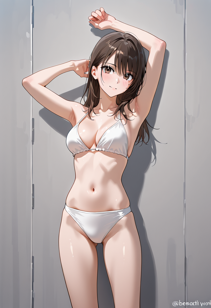 白いランジェリーの美少女ポートレート #美少女 #モデル #ファッション