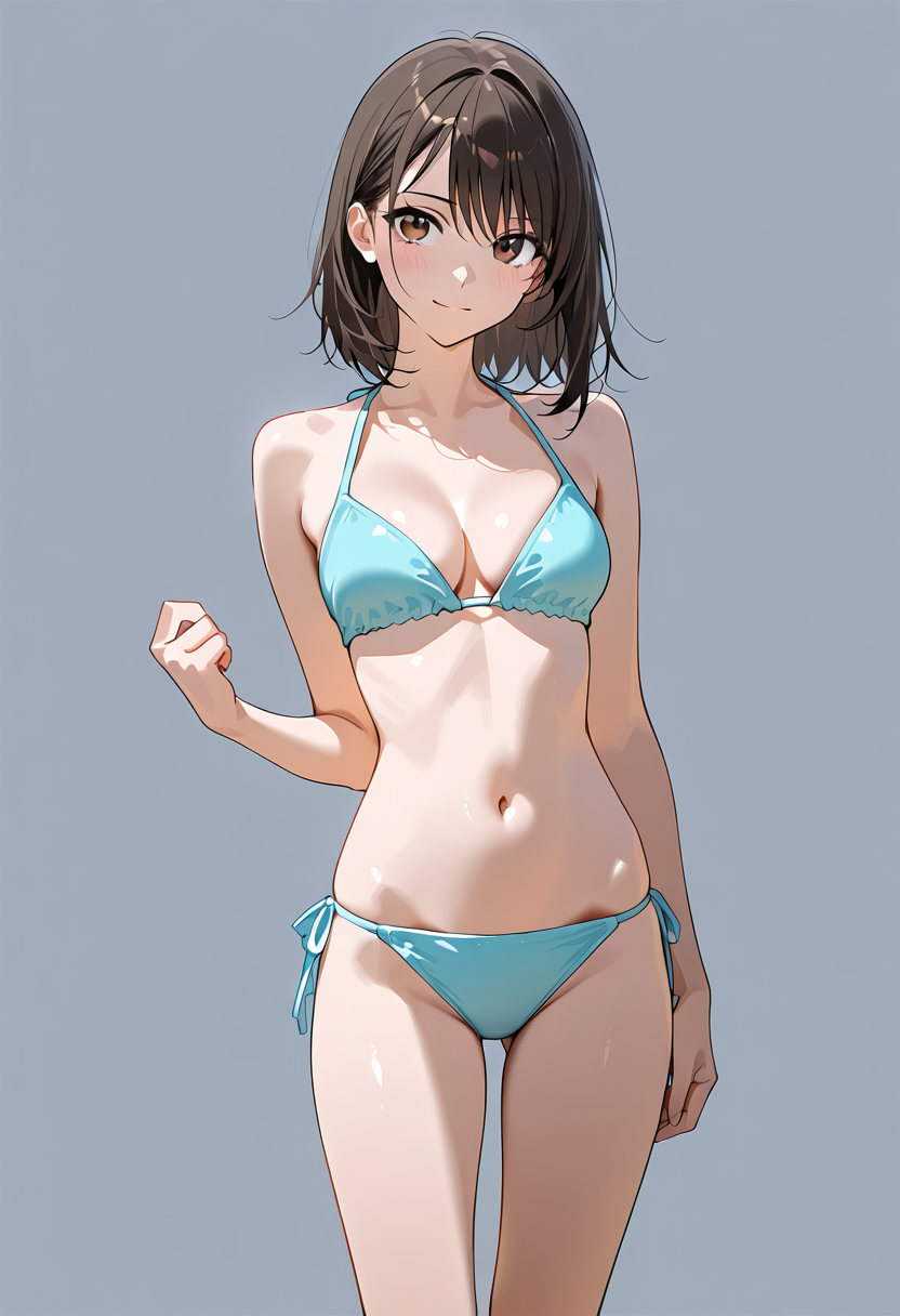 ターコイズビキニの爽やかなポートレート #水着 #ビキニ #美少女