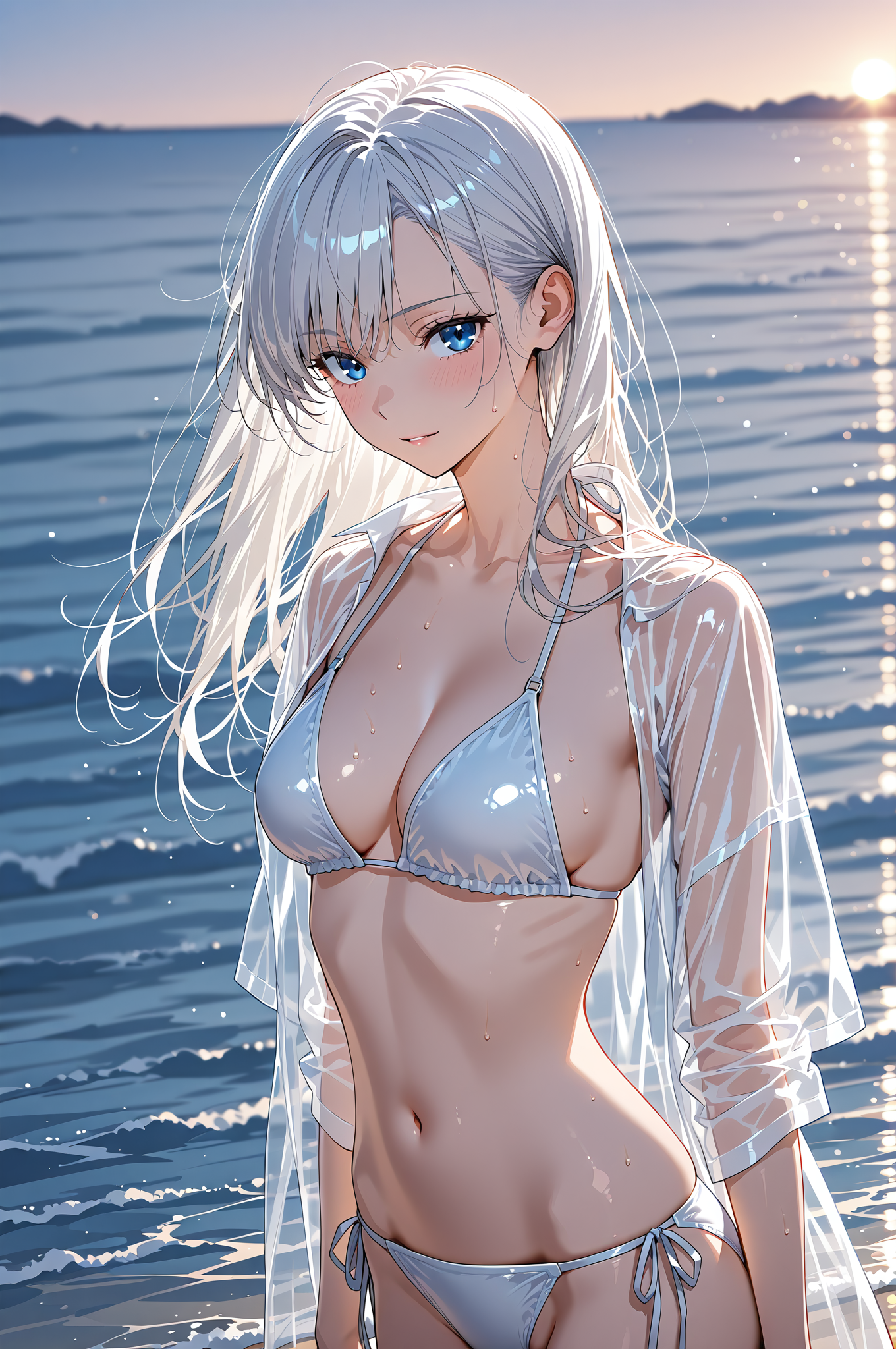 海辺の涼しげポートレート #美少女 #屋外 #下着