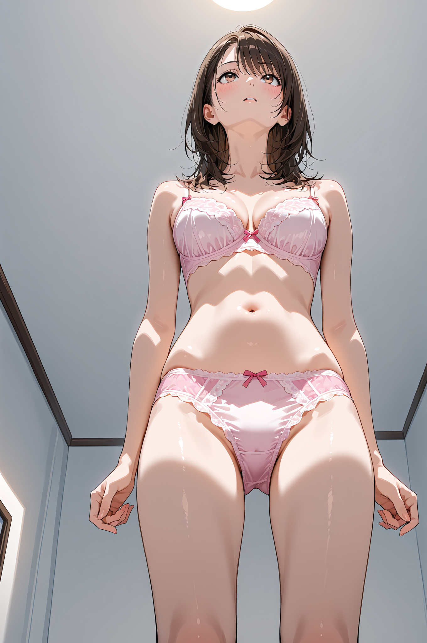 ピンクランジェリーの上品なポートレート #美少女 #ファッション #撮影