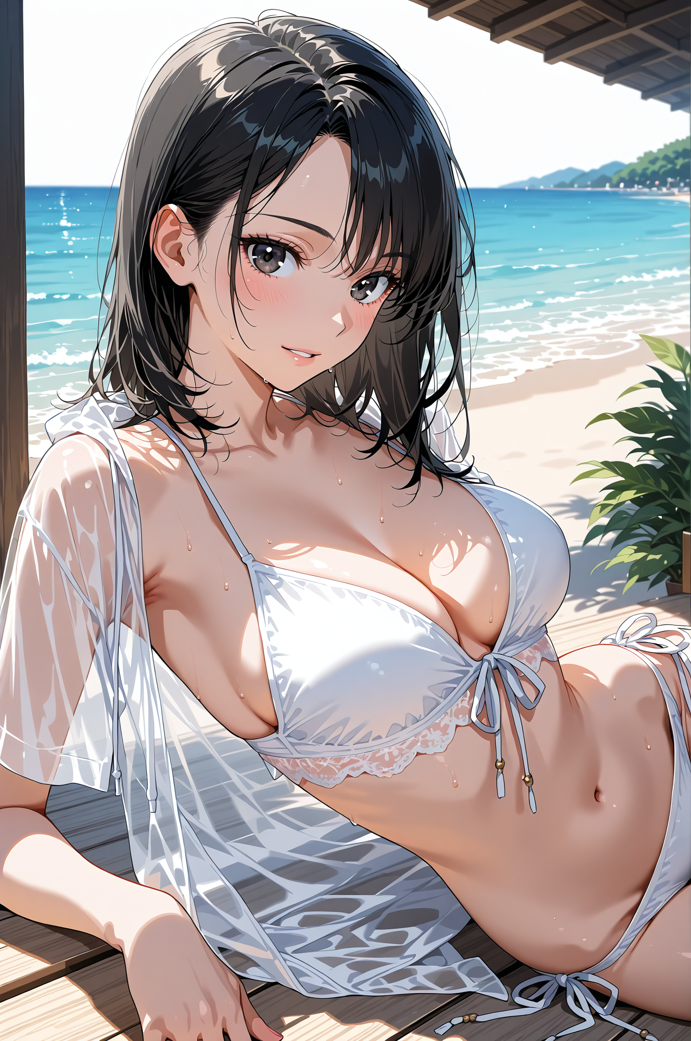ビーチリゾートのポートレート #美少女 #女性 #笑顔
