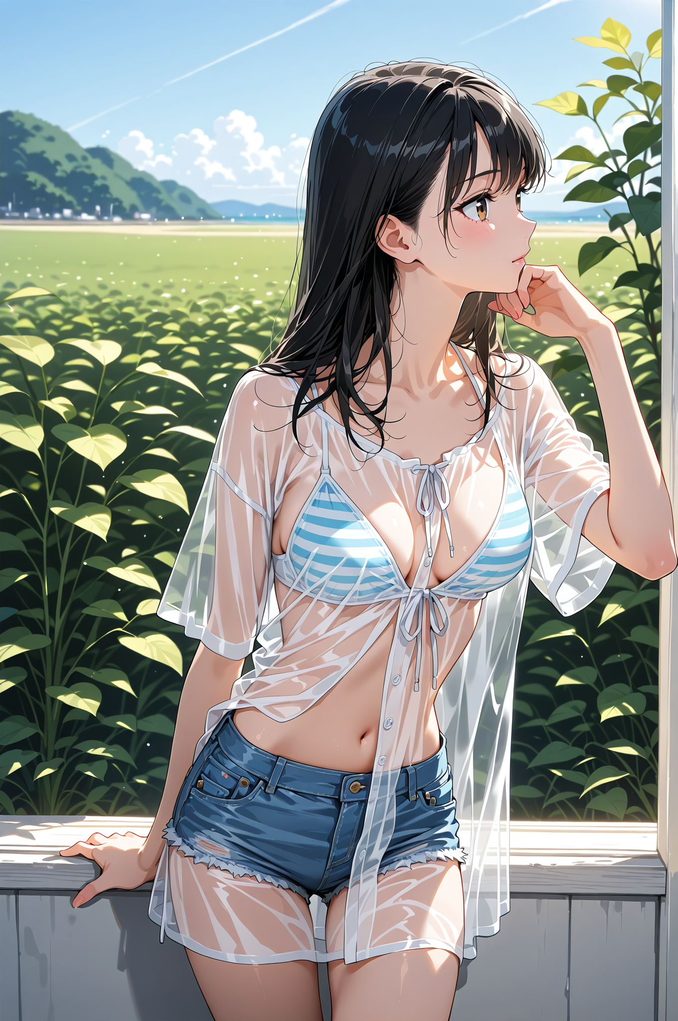 夏の野原でポートレート撮影 #美少女 #屋外 #モデル