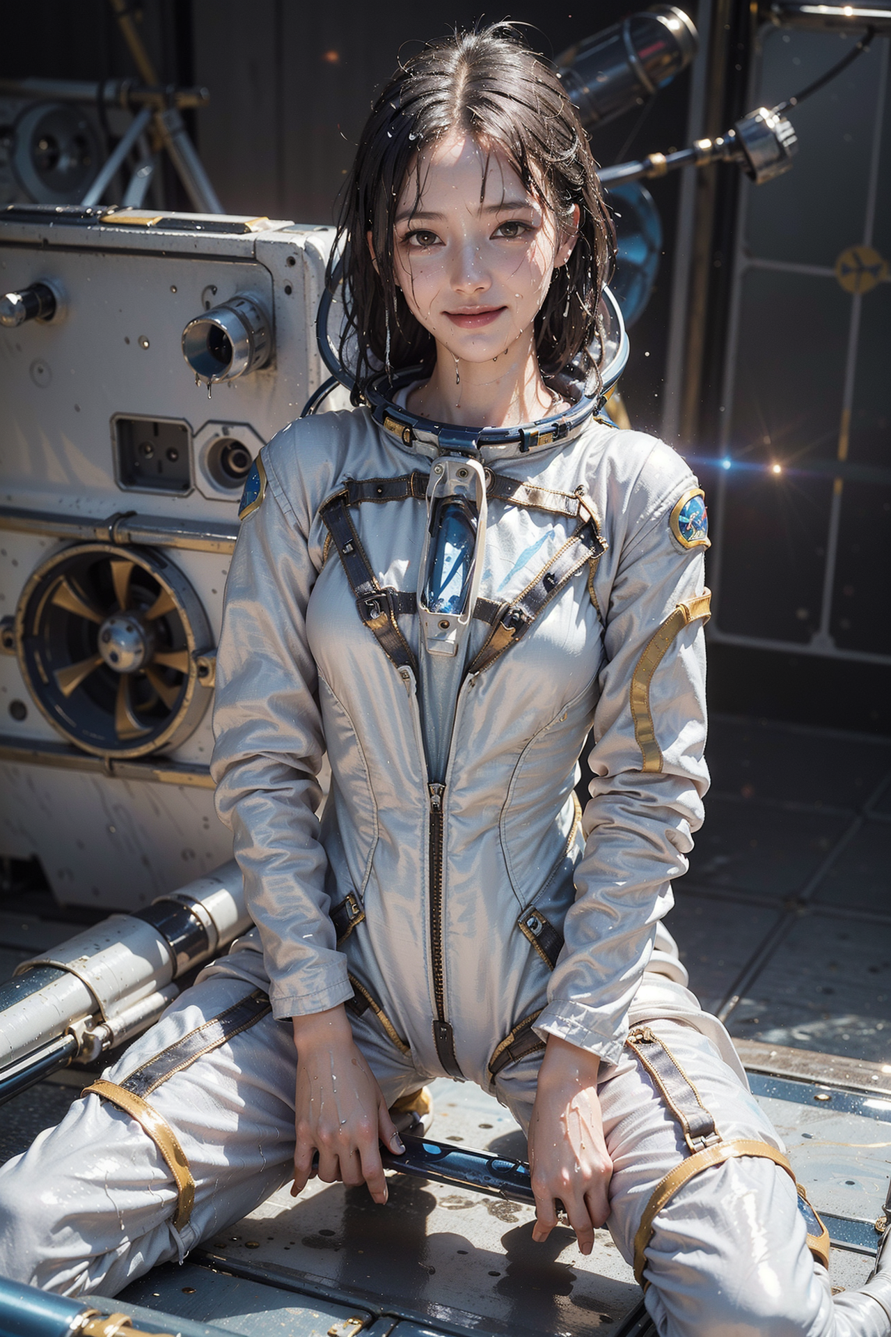 宇宙服姿の少女ポートレート #美少女 #宇宙服 #未来