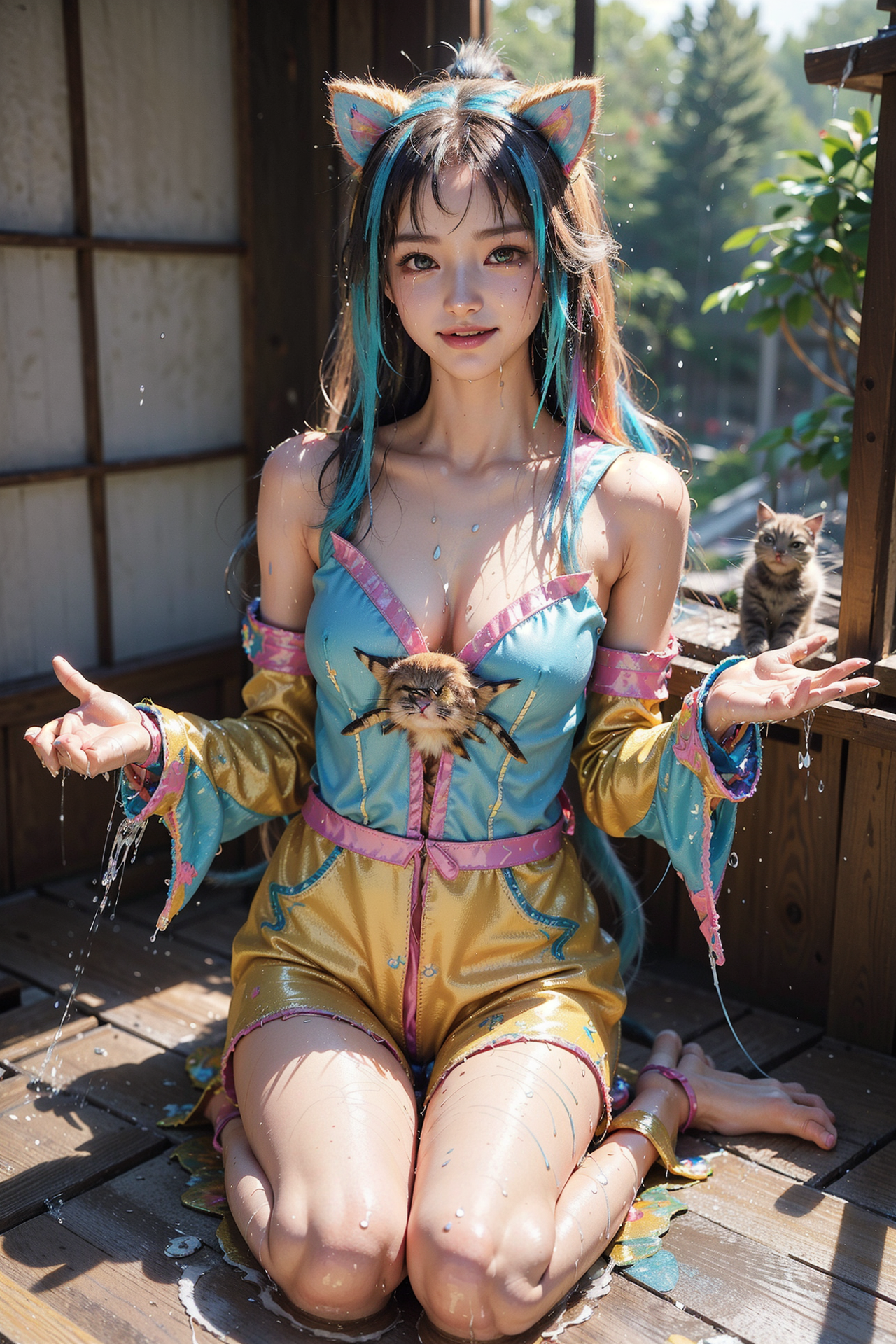 猫耳姫のポートレート #美少女 #衣装 #アニメ調