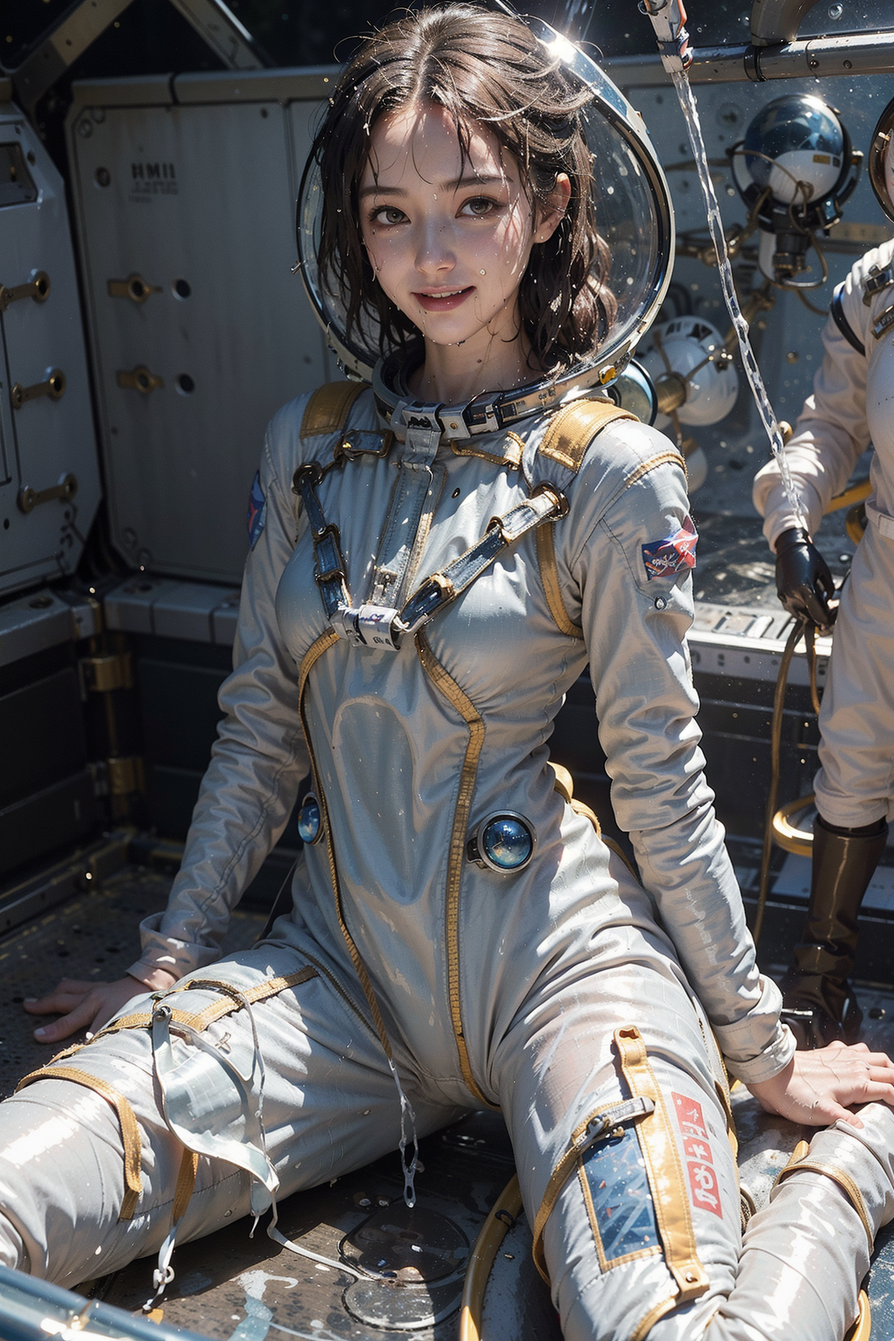 宇宙服姿の美少女ポートレート #美少女 #宇宙服 #制服