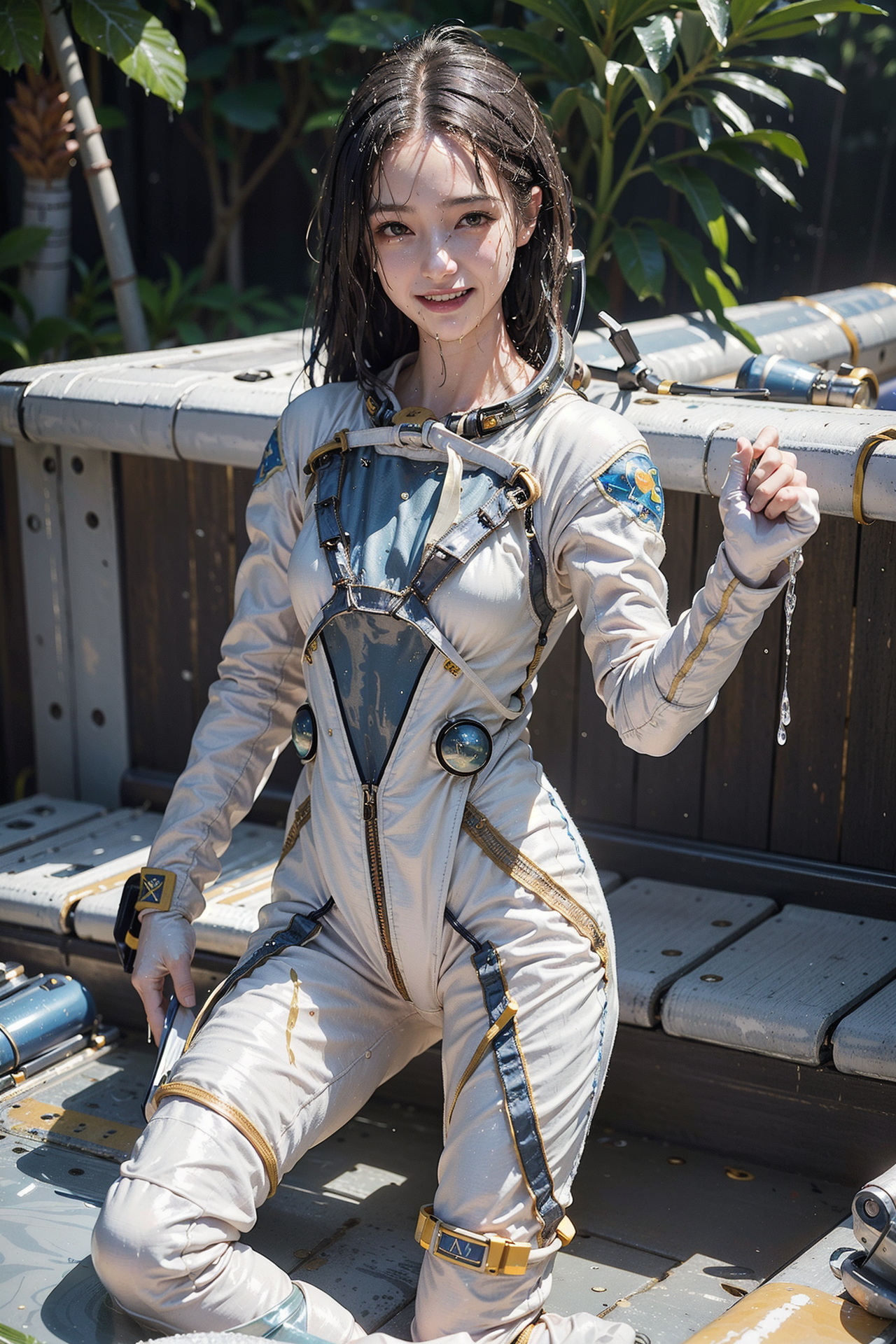 宇宙服姿の少女ポートレート #美少女 #屋外 #笑顔