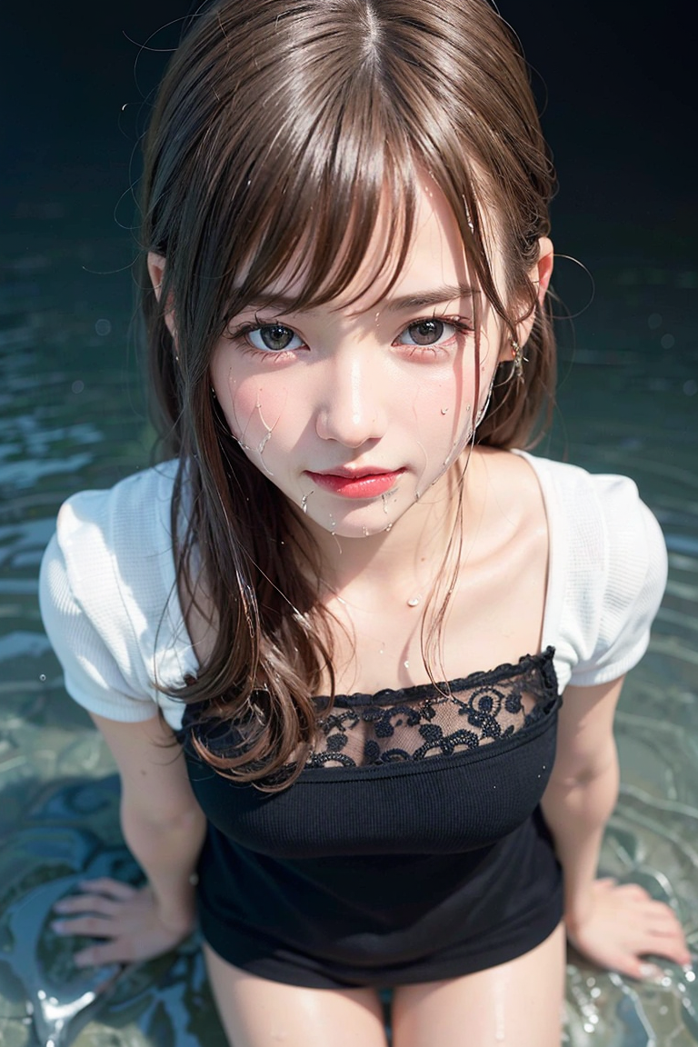 水辺の清楚ポートレート 黒髪美少女 #美少女 #清楚 #黒髪