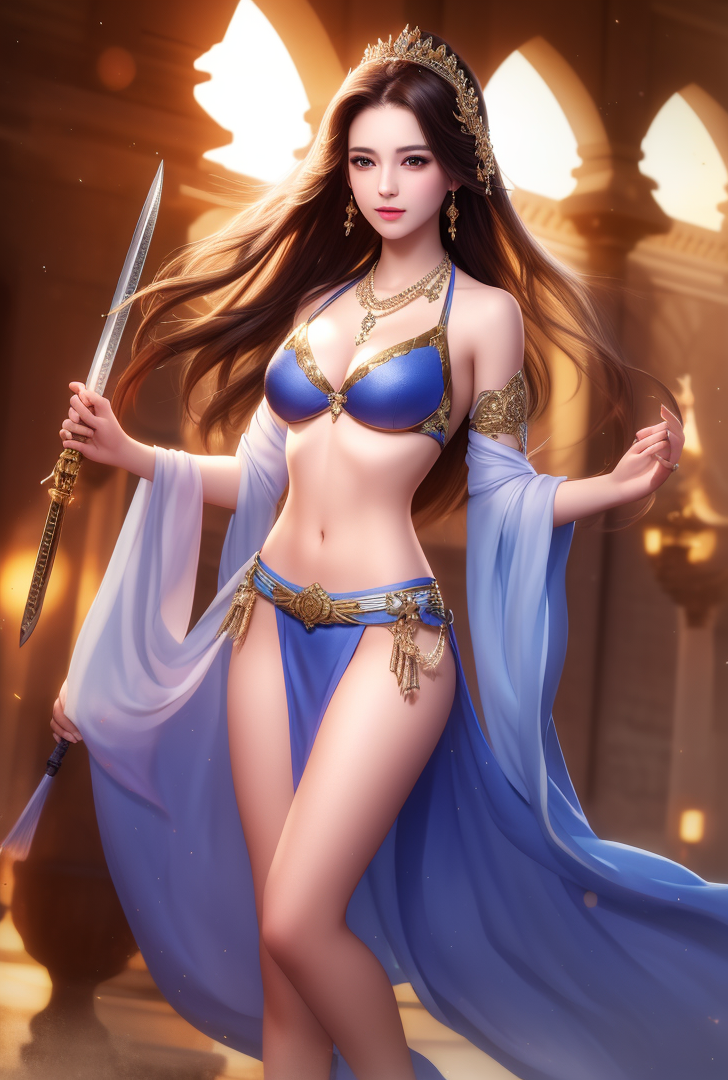 金色に輝く王妃の肖像 #美少女 #戦士 #ファンタジー