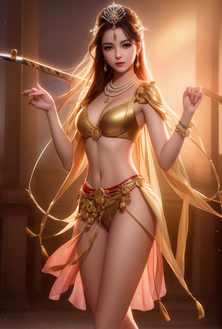 金色のティアラを輝かす優雅な王妃 #美少女 #王妃 #豪華