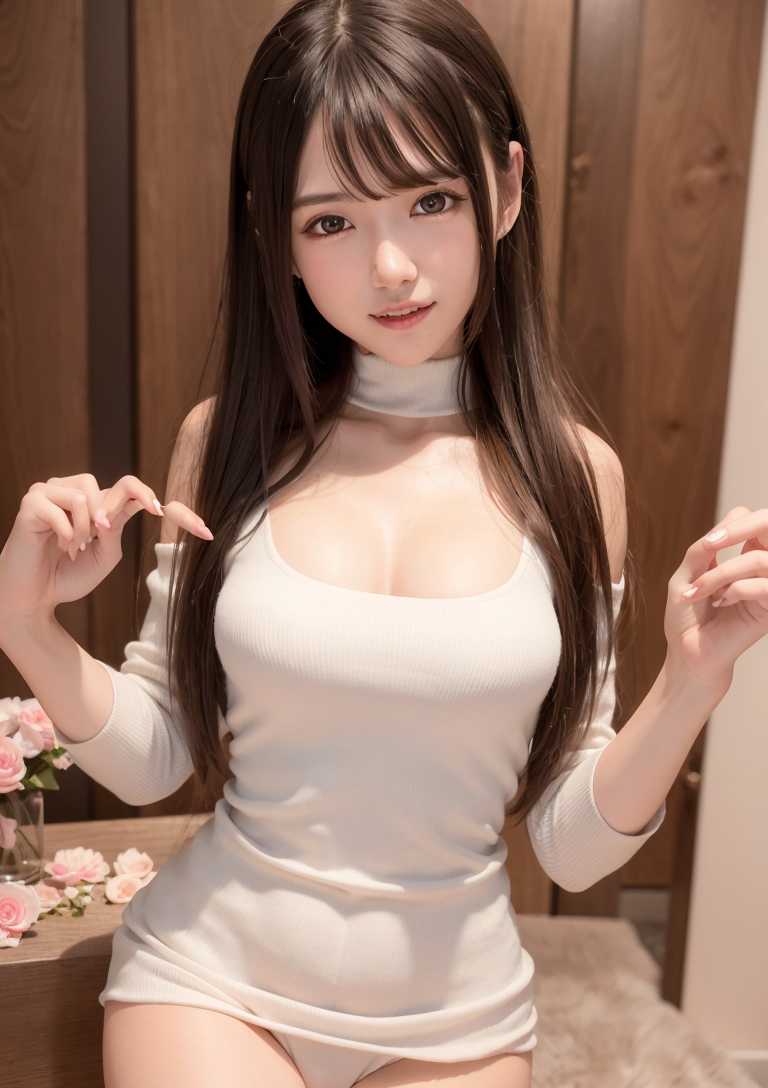 白いトップスの清楚な美少女ポートレート #美少女 #清楚 #室内