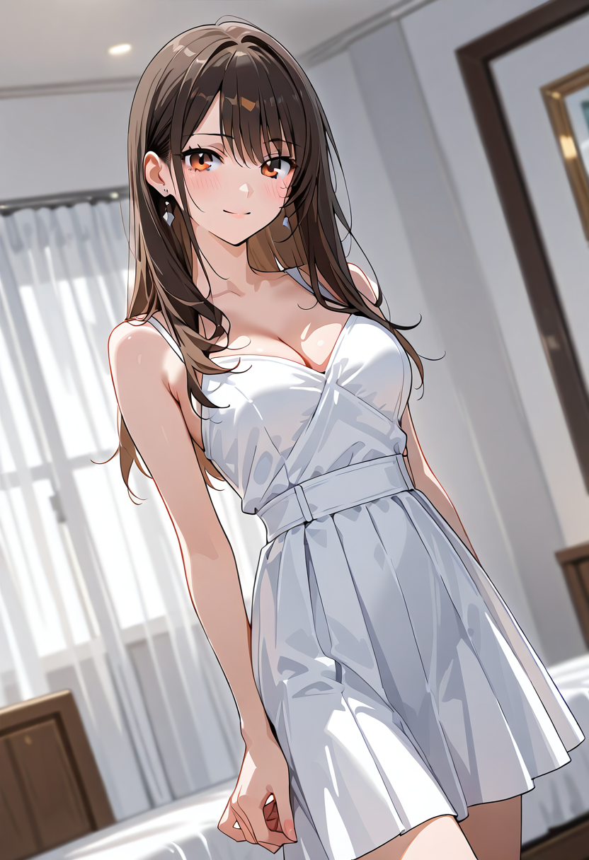 白いドレスの優雅なポートレート #美少女 #衣装 #かわいい