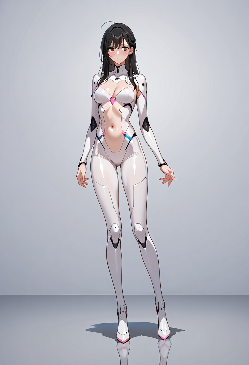 ハイテクスーツのアニメ調ポートレート #アニメ調 #かわいい #美少女