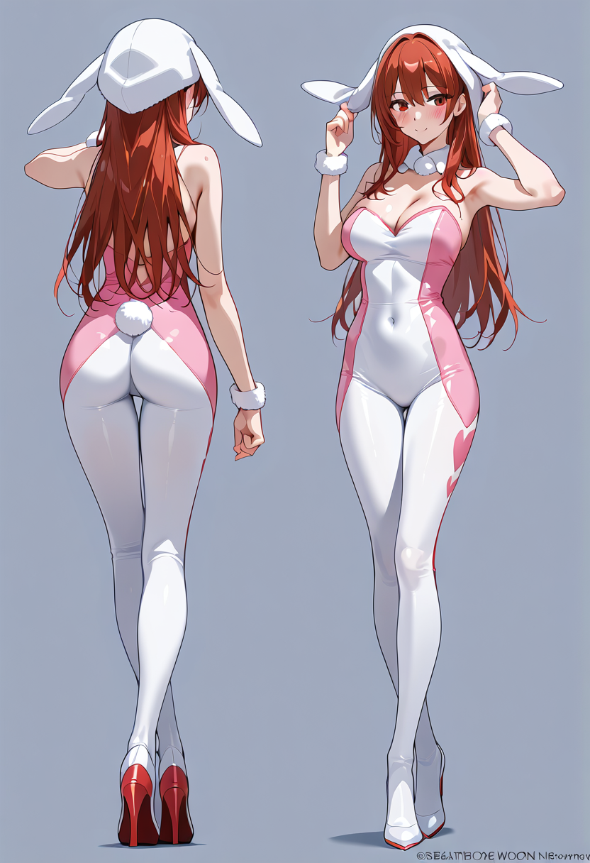 ウサギ耳キャップの美少女ポートレート #美少女 #アニメ調 #キャラクター