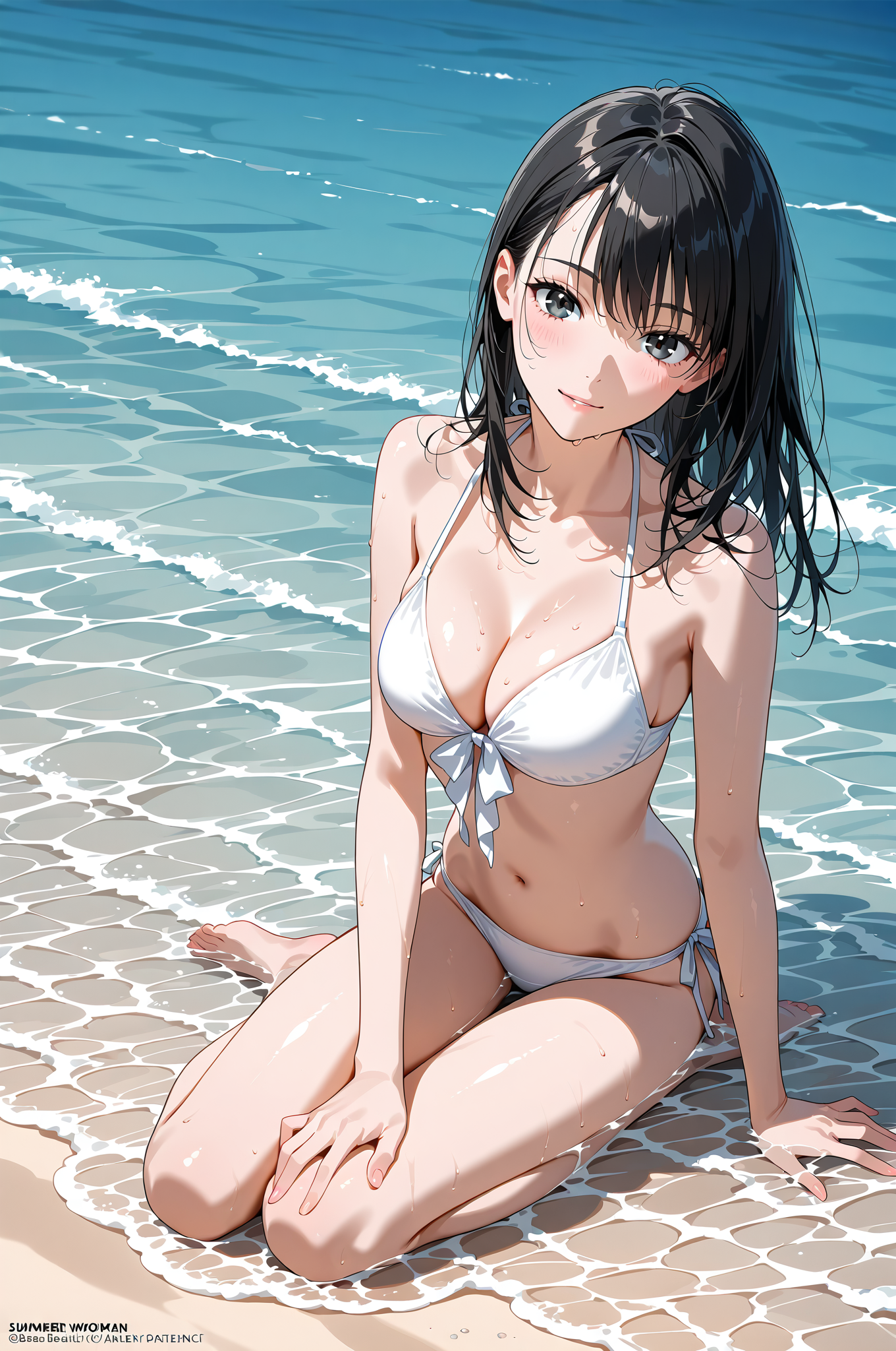 夏のビーチでのポートレート #美少女 #水着 #屋外