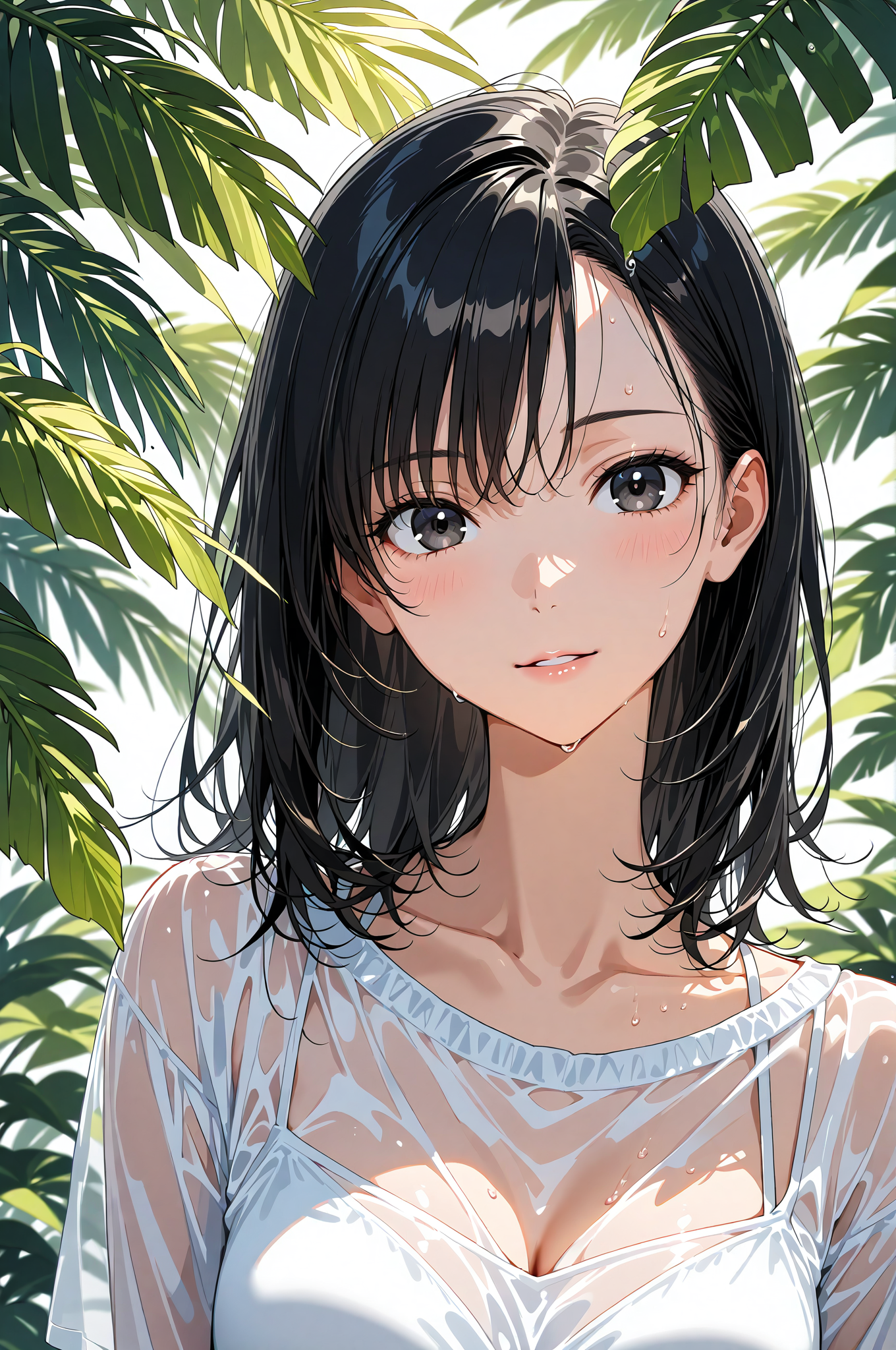 爽やかな笑顔のアニメ調ポートレート #美少女 #アニメ調 #笑顔
