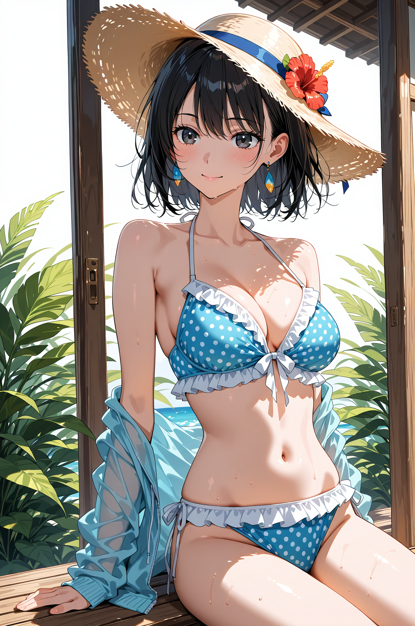 麦わら帽子と笑顔の夏のポートレート #美少女 #かわいい #ファッション