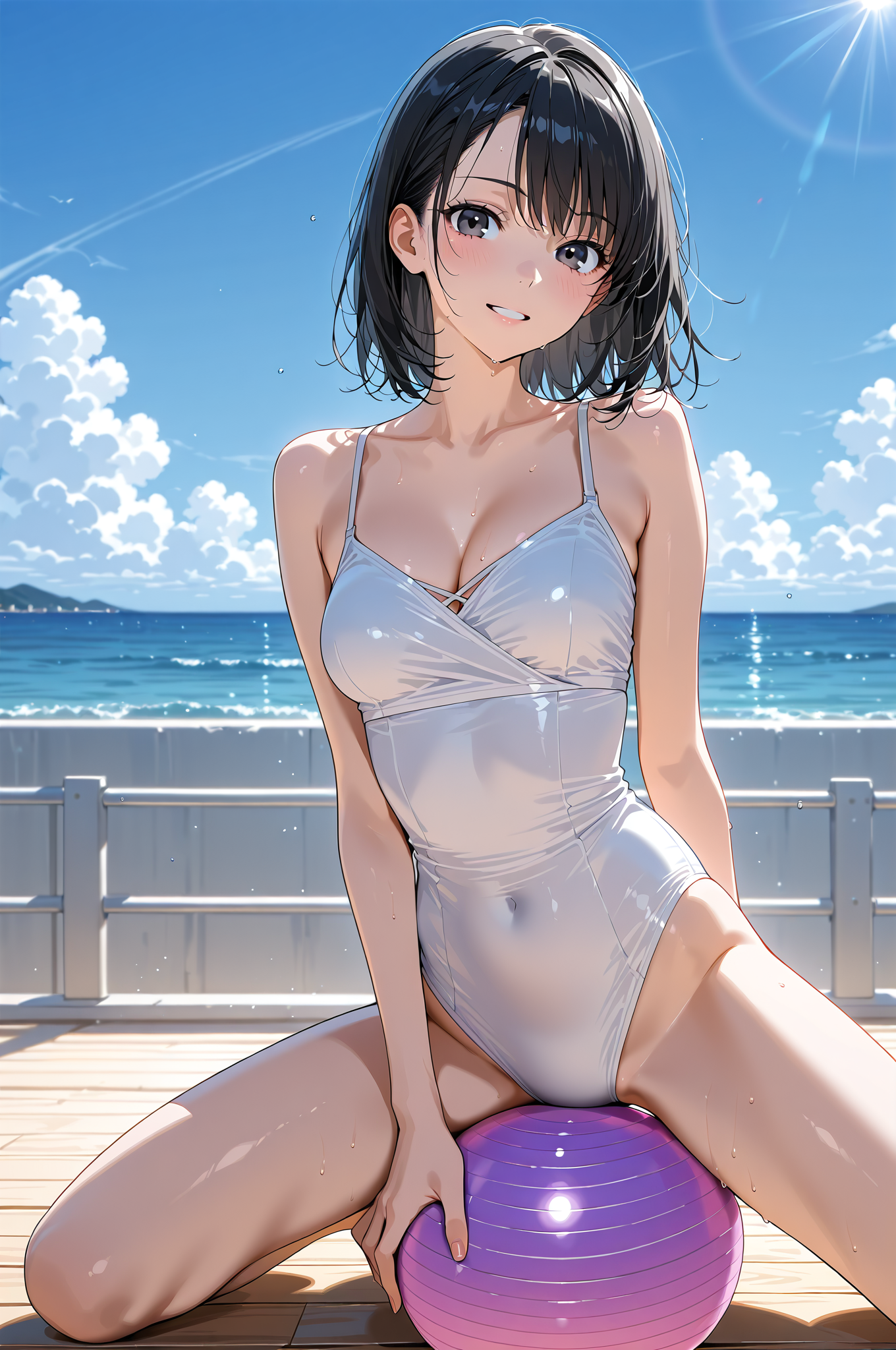 moeri のAI美少女イラスト #イラスト #sky #outdoor