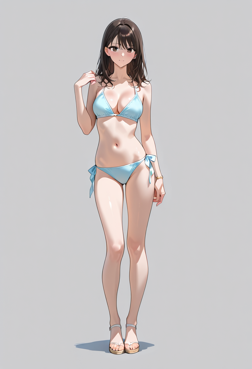 清潔感あふれる水着姿のポートレート #美少女 #水着 #ビキニ