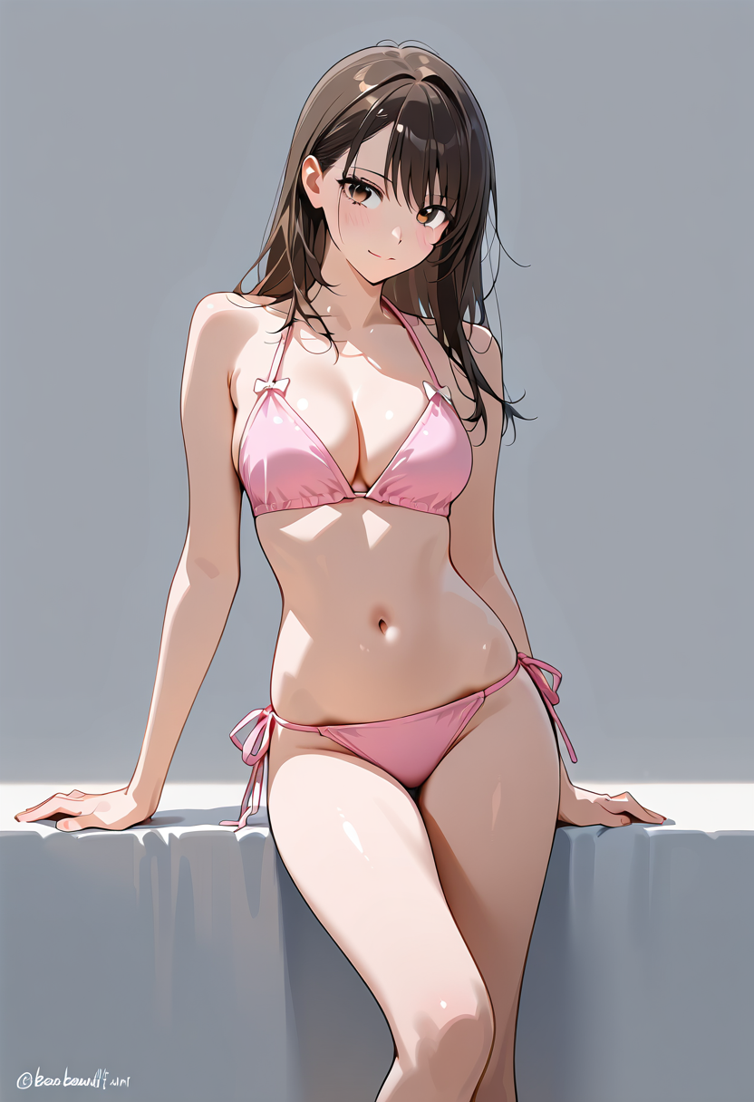 ピンク水着の美少女ポートレート #水着 #美少女 #グラビア