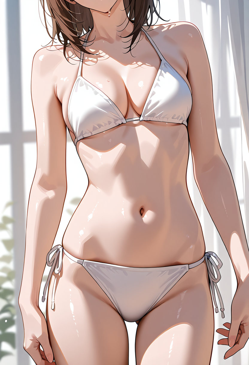 白いビキニの美少女ポートレート #水着 #美少女 #ビキニ