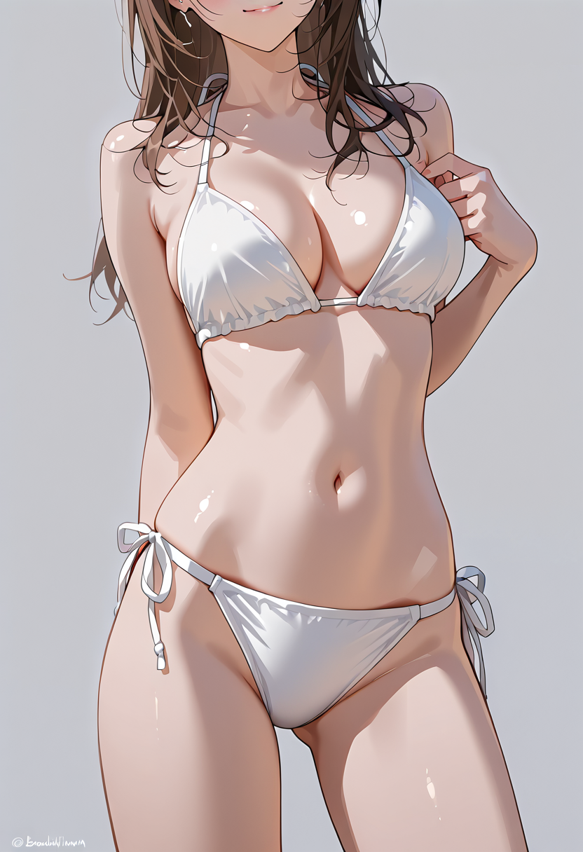 白いビキニの夏色ポートレート #美少女 #水着 #ビキニ