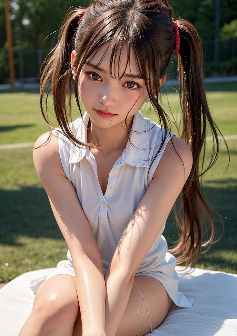 春の野外ポートレート・ツインテール美少女 #美少女 #屋外 #ツインテール
