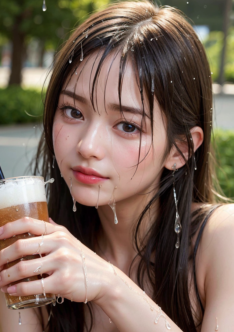 夏の清涼感、長髪の美少女ポートレート #美少女 #清涼感 #屋外