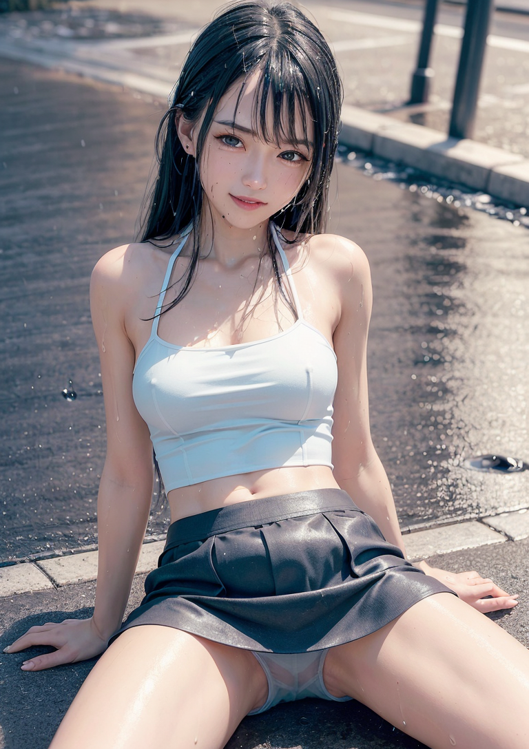 港の水辺で清涼感あふれるポートレート #美少女 #清涼感 #港